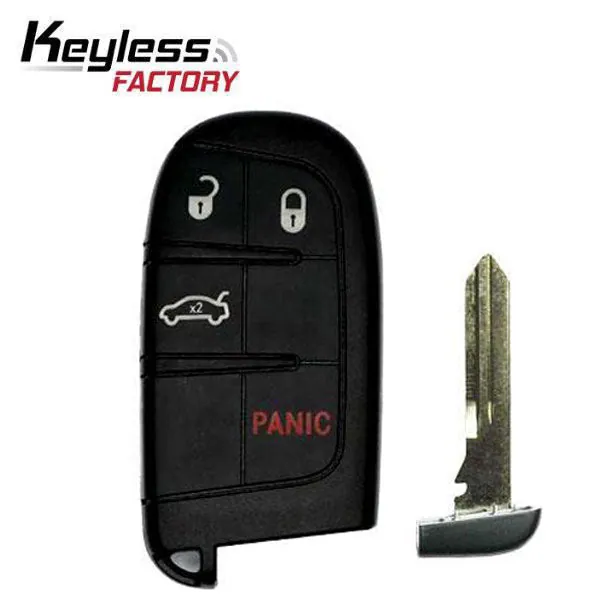 A smart key listed by UHS Hardware for specified Chrysler and Dodge models