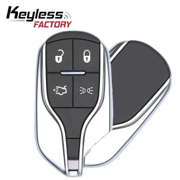 Maserati smart key photographed for the UHS Hardware product catalog